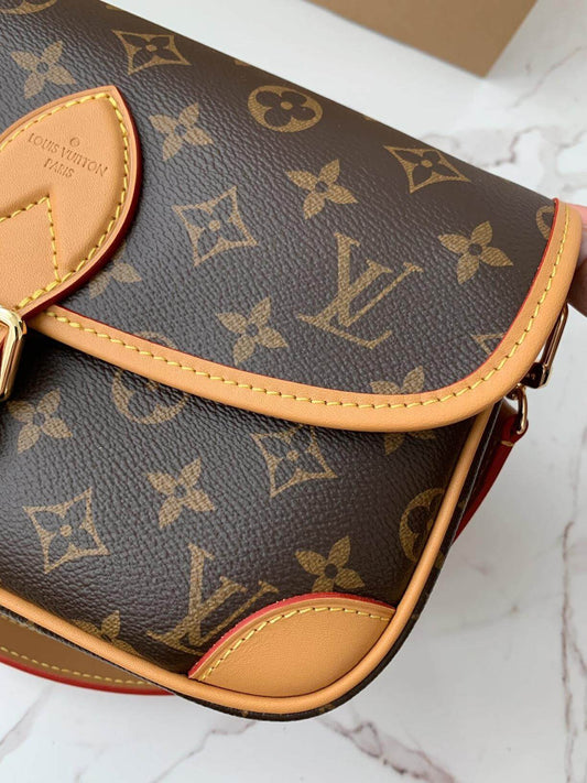 Louis Vuitton LV Brown Monogram Diane Satchel Shoulder Bag