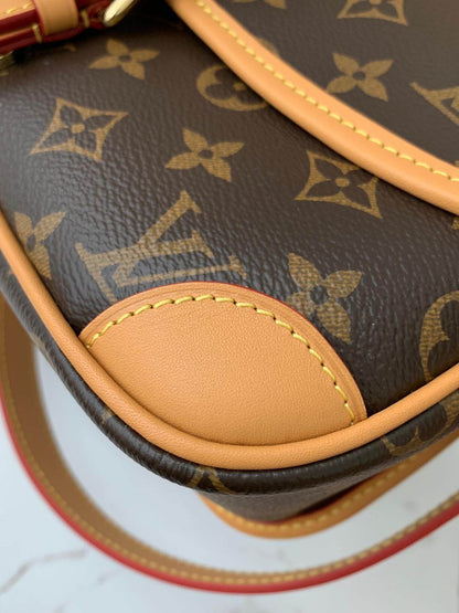 Louis Vuitton LV Brown Monogram Diane Satchel Shoulder Bag