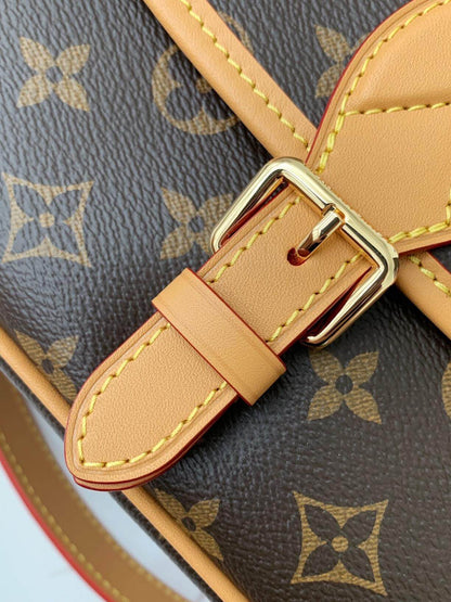 Louis Vuitton LV Brown Monogram Diane Satchel Shoulder Bag