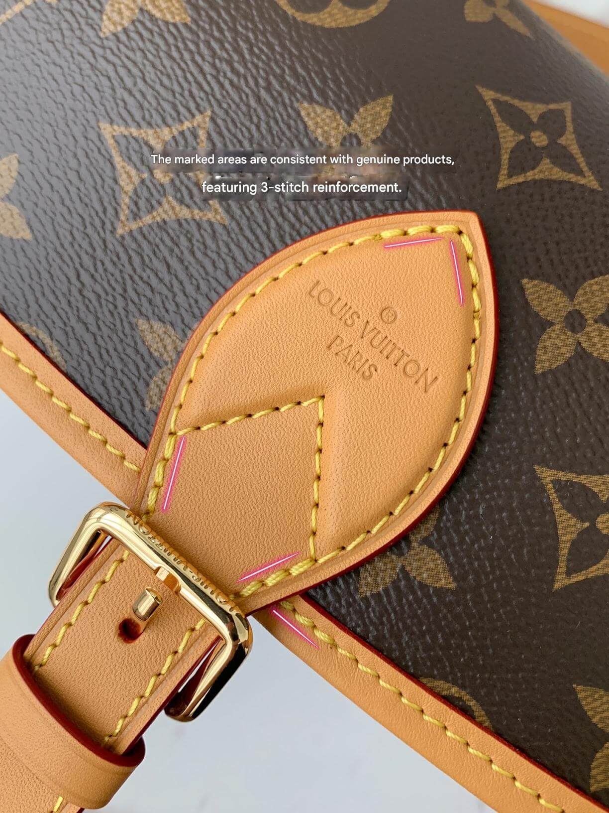Louis Vuitton LV Brown Monogram Diane Satchel Shoulder Bag