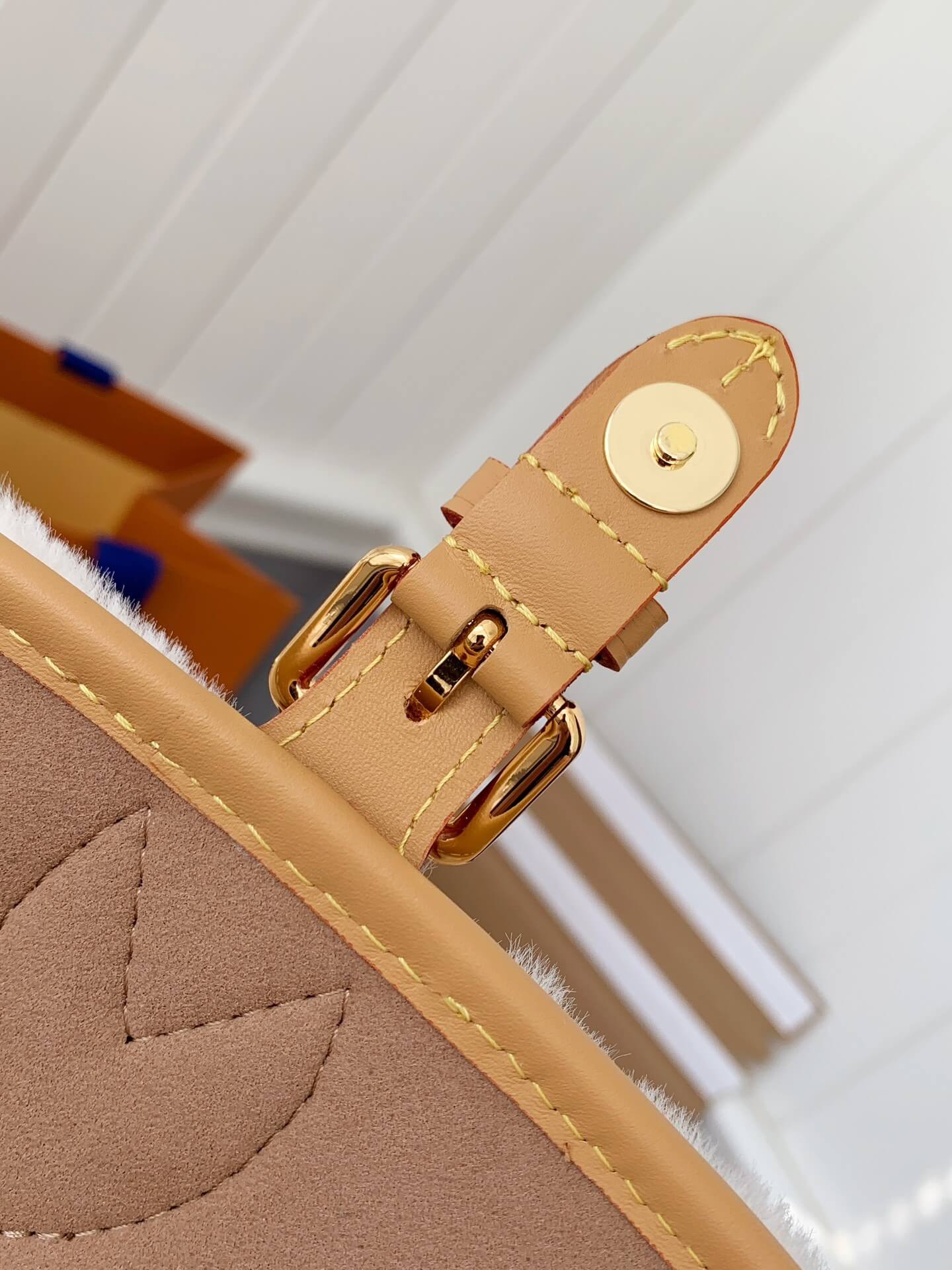 Louis Vuitton Monogram Canvas Shearling Cozygram Diane Shoulder Bag