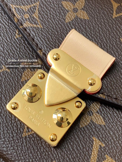 Louis Vuitton LV Brown Pochette Métis East West Monogram Canvas Bag