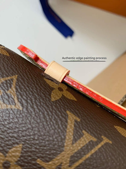 Louis Vuitton LV Brown Pochette Métis East West Monogram Canvas Bag