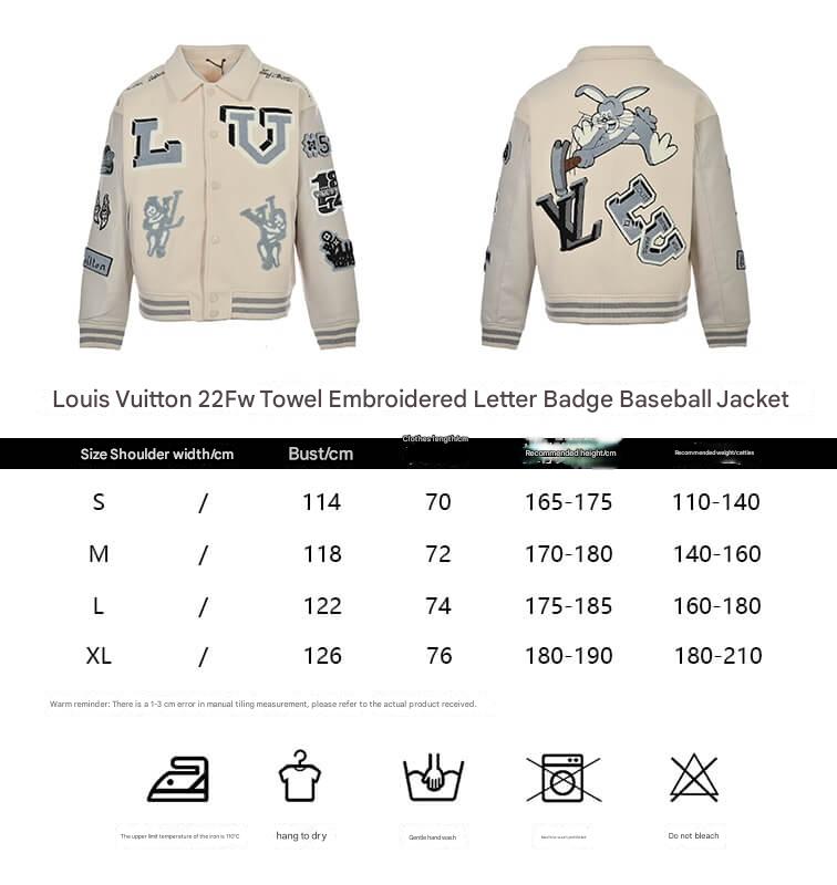 Louis Vuitton Multi-Patch Mixed Custom Leather Varsity Blouson