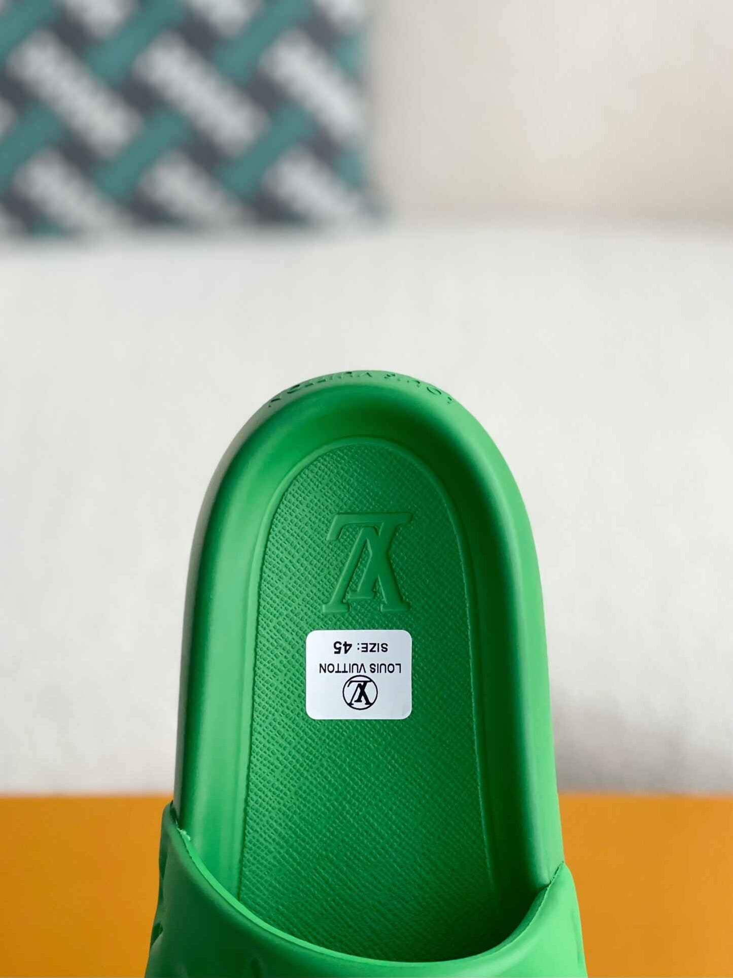 Louis Vuitton LV Mule Green Waterfront Slides