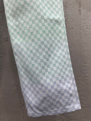 Louis Vuitton Multicolor Damier Gradient Jacquard Denim Cargo Trousers