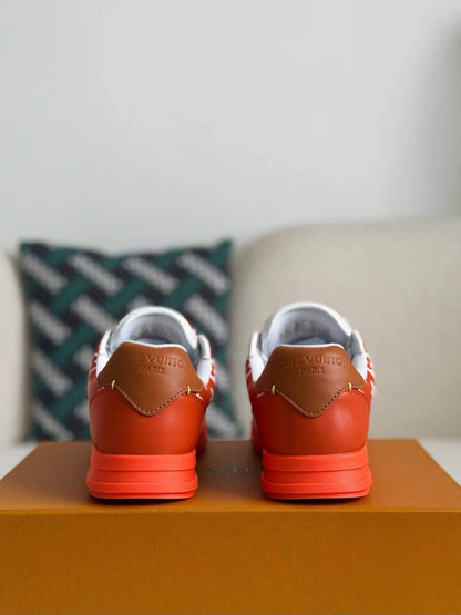 Orange L V Monogram ButterSoft Sneakers