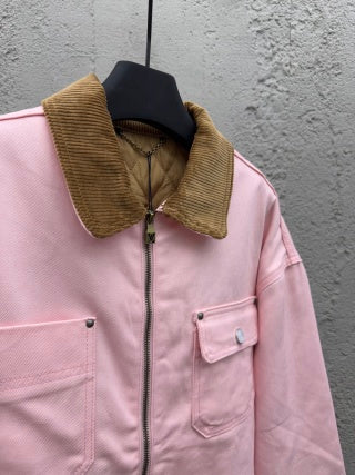 Louis Vuitton Corduroy Workwear Blouson Light Pink