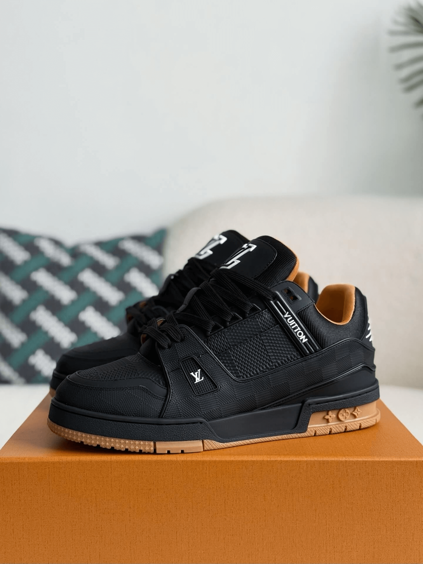 Louis Vuitton LV Trainer Sneaker Black Gum Damier