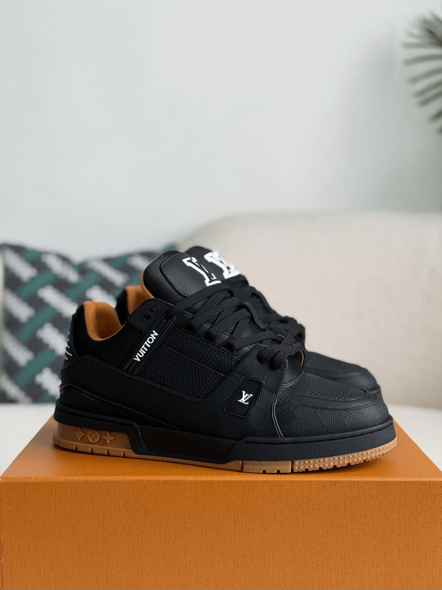 Louis Vuitton LV Trainer Sneaker Black Gum Damier