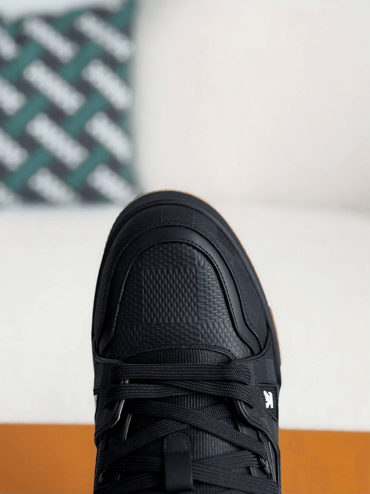 Louis Vuitton LV Trainer Sneaker Black Gum Damier – HolloShoe Louis Vuitton LV Trainer Sneaker Black Gum Damier – HolloShoe