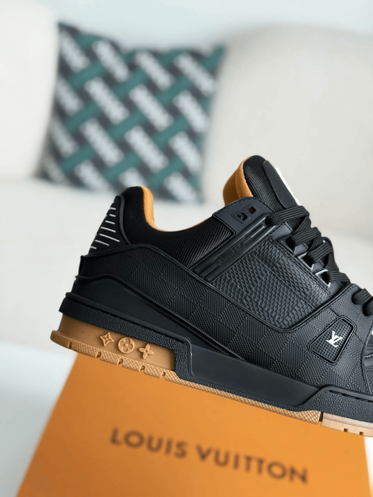 Louis Vuitton LV Trainer Sneaker Black Gum Damier