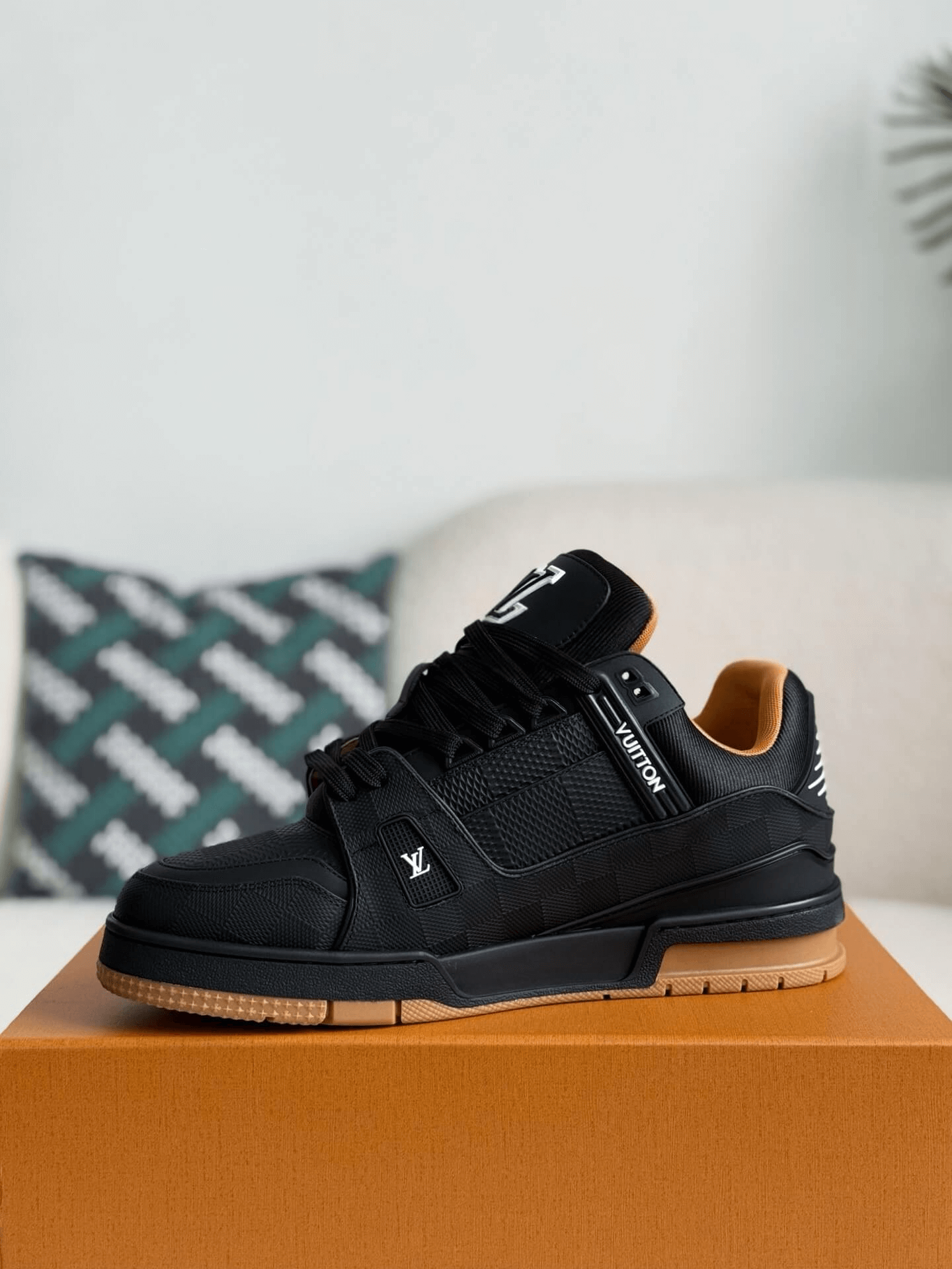 Louis Vuitton LV Trainer Sneaker Black Gum Damier