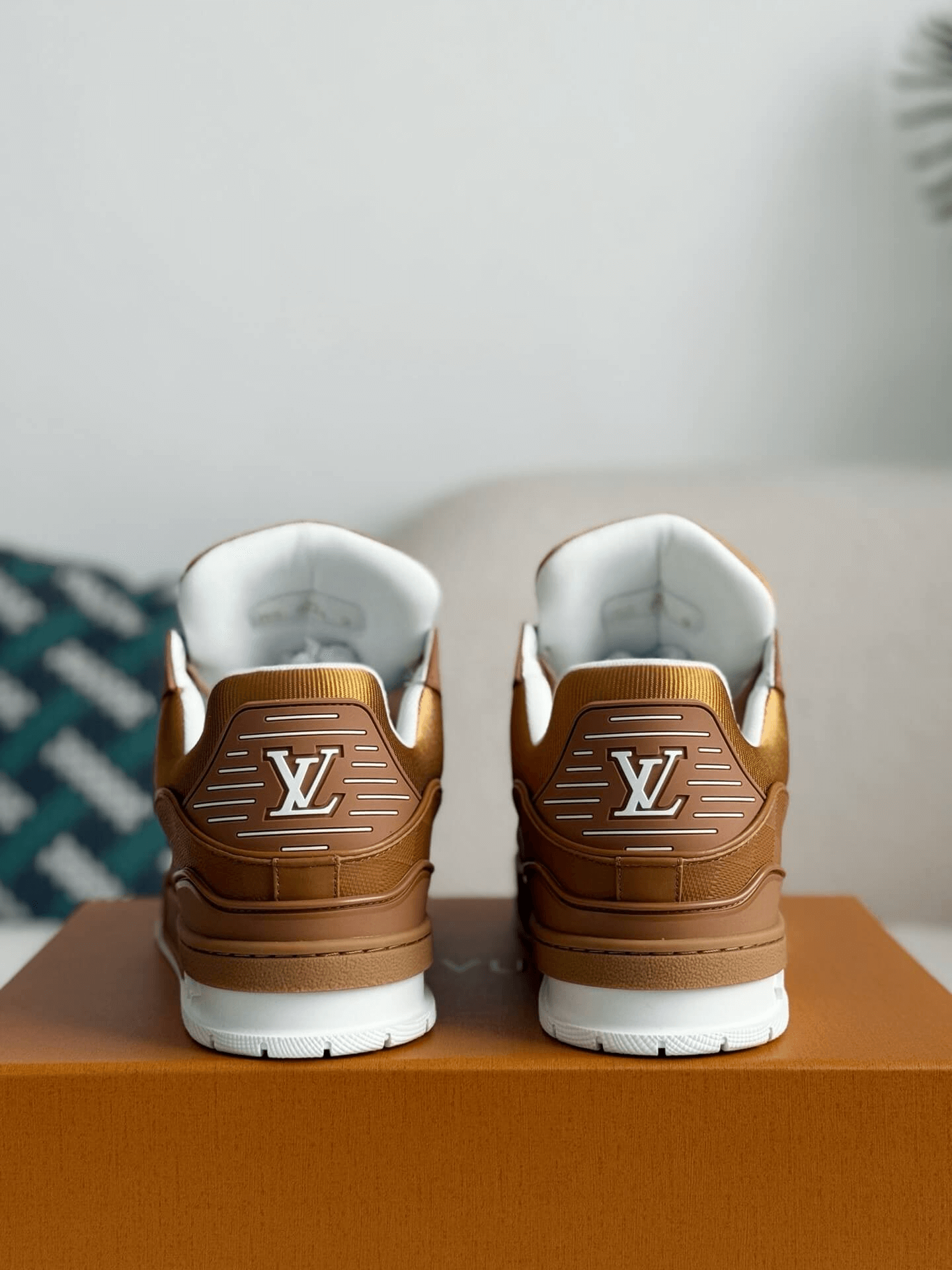 Louis Vuitton LV Trainer Cognac Damier Brown