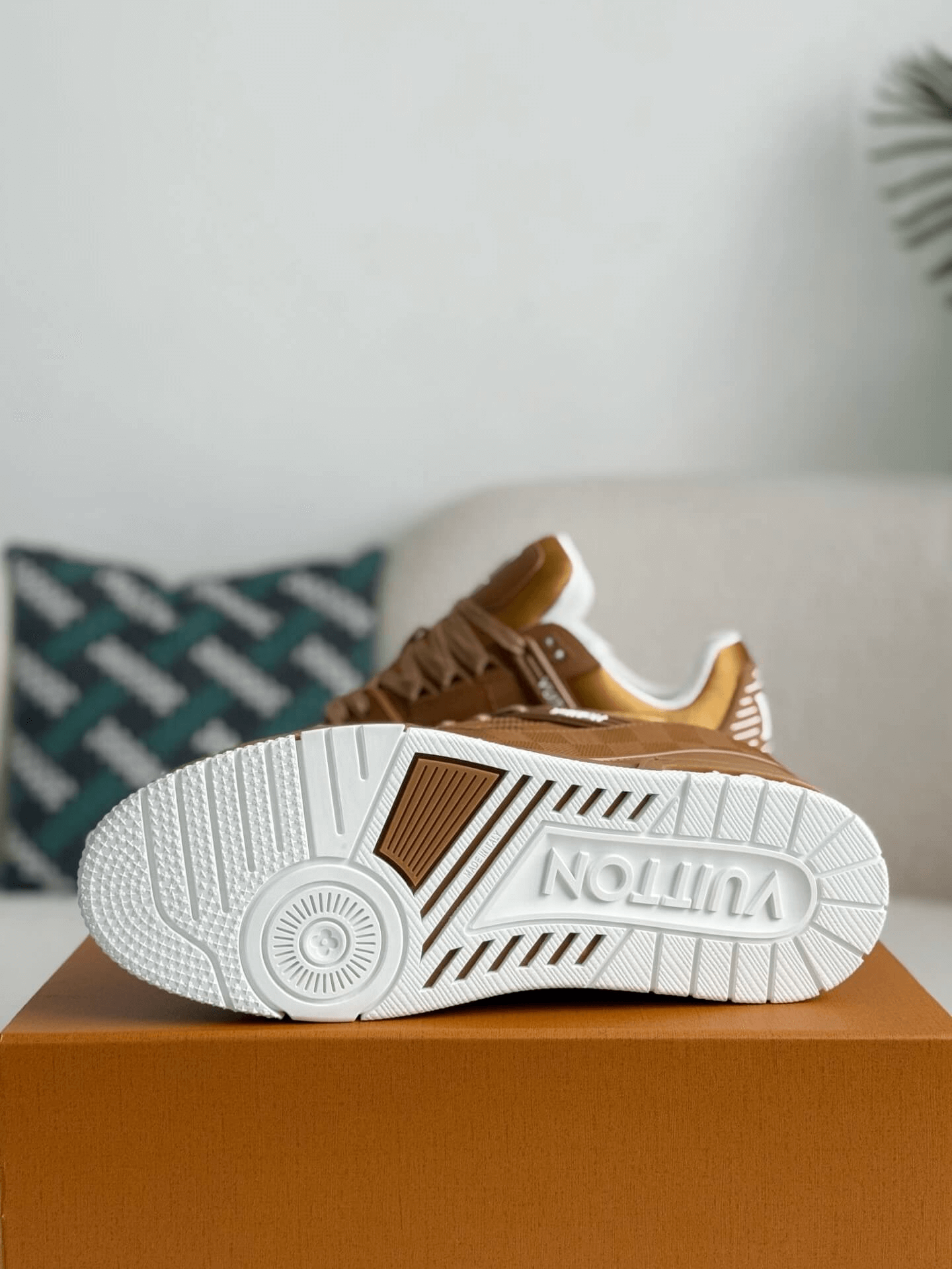 Louis Vuitton LV Trainer Cognac Damier Brown