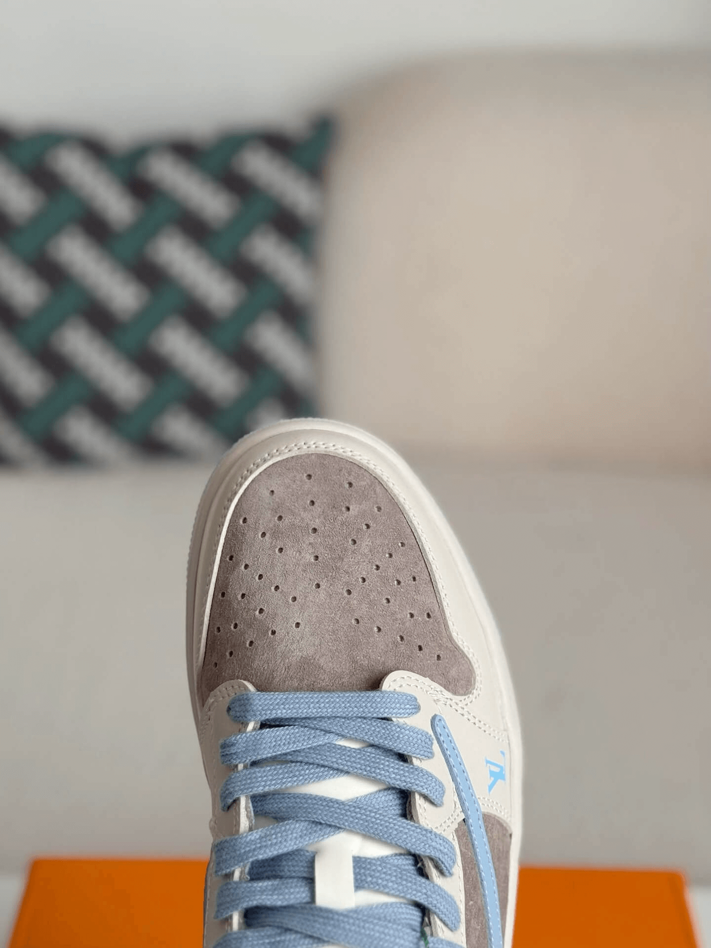 Louis Vuitton LV x Travis Scott x Nike Air Jordan 1 Low OG SP Sneakers