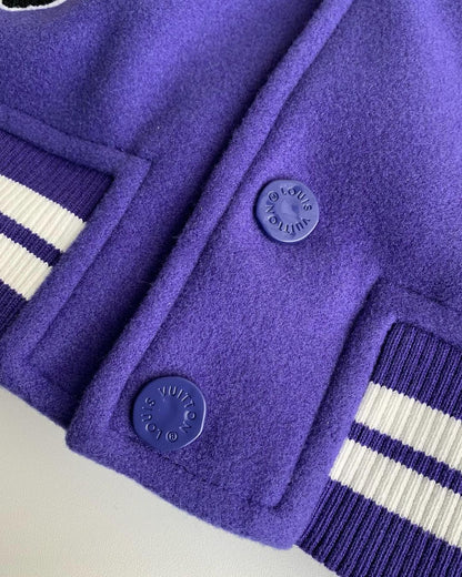 Luis Vuitton LV Varsity Jacket Purple