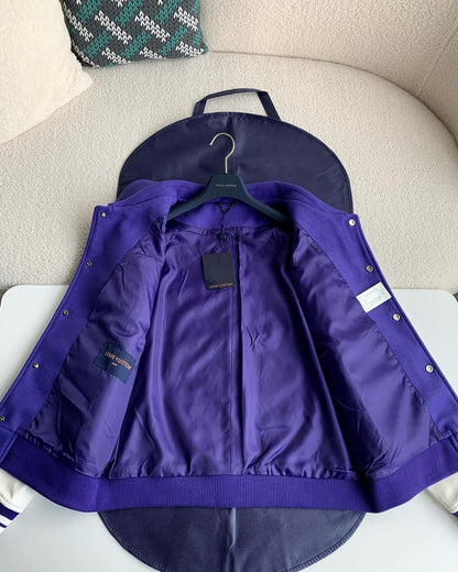 Luis Vuitton LV Varsity Jacket Purple