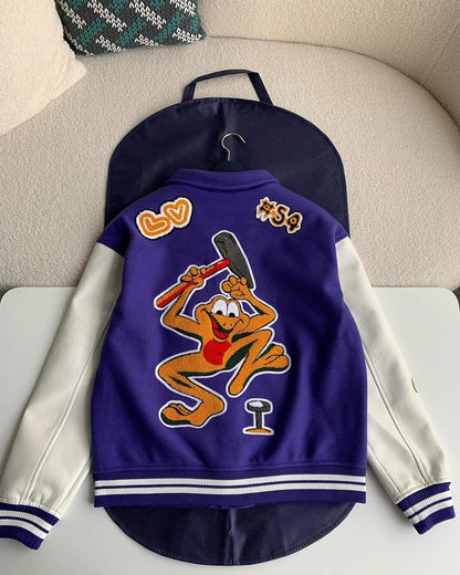 Luis Vuitton LV Varsity Jacket Purple