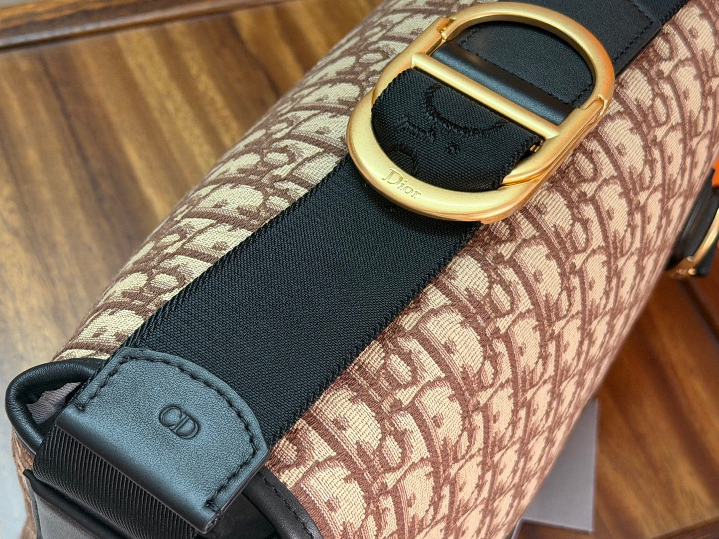 Medium Dior Jett Messenger Bag with Flap - Brown Dior Oblique Jacquard