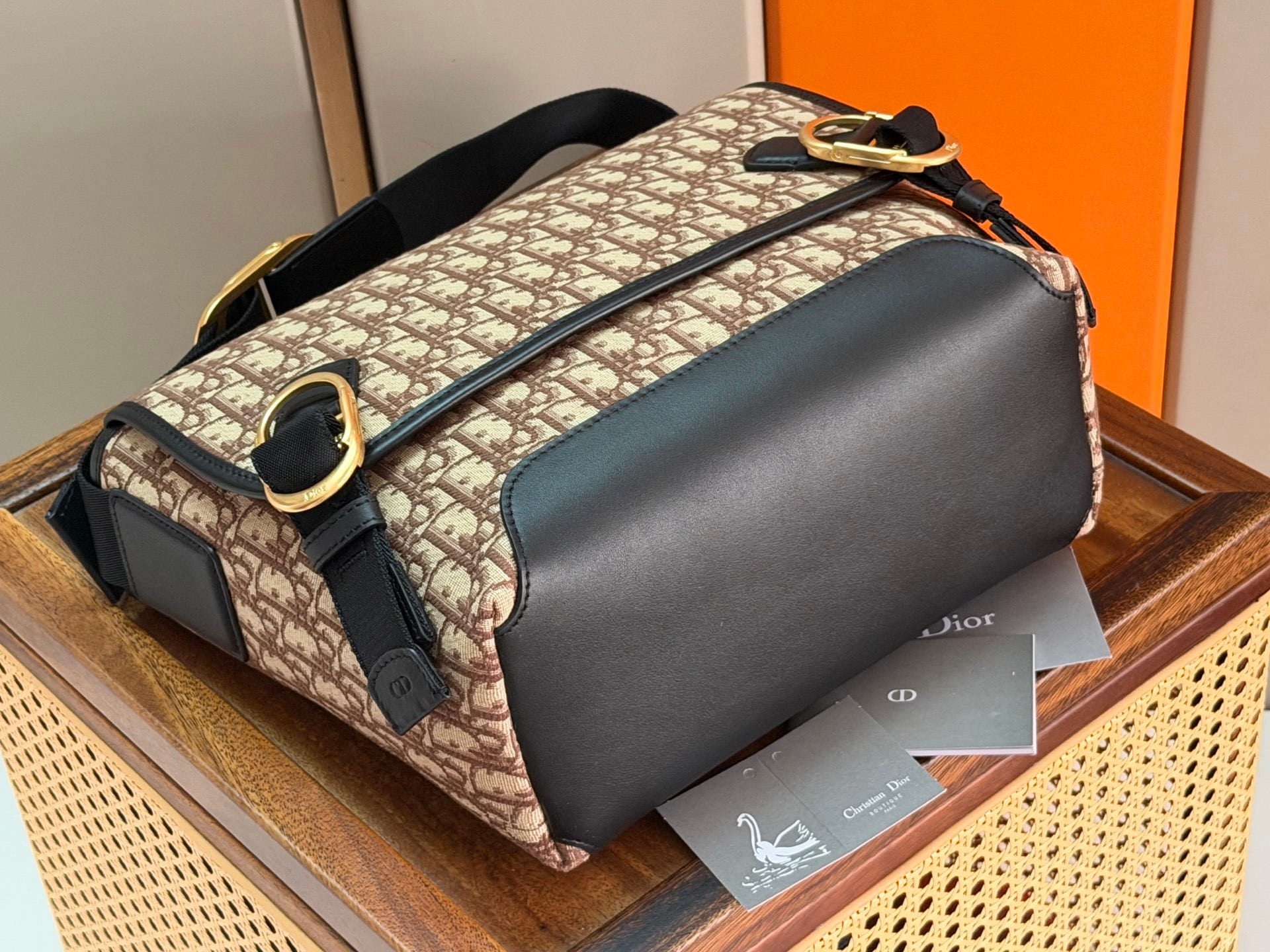 Medium Dior Jett Messenger Bag with Flap - Brown Dior Oblique