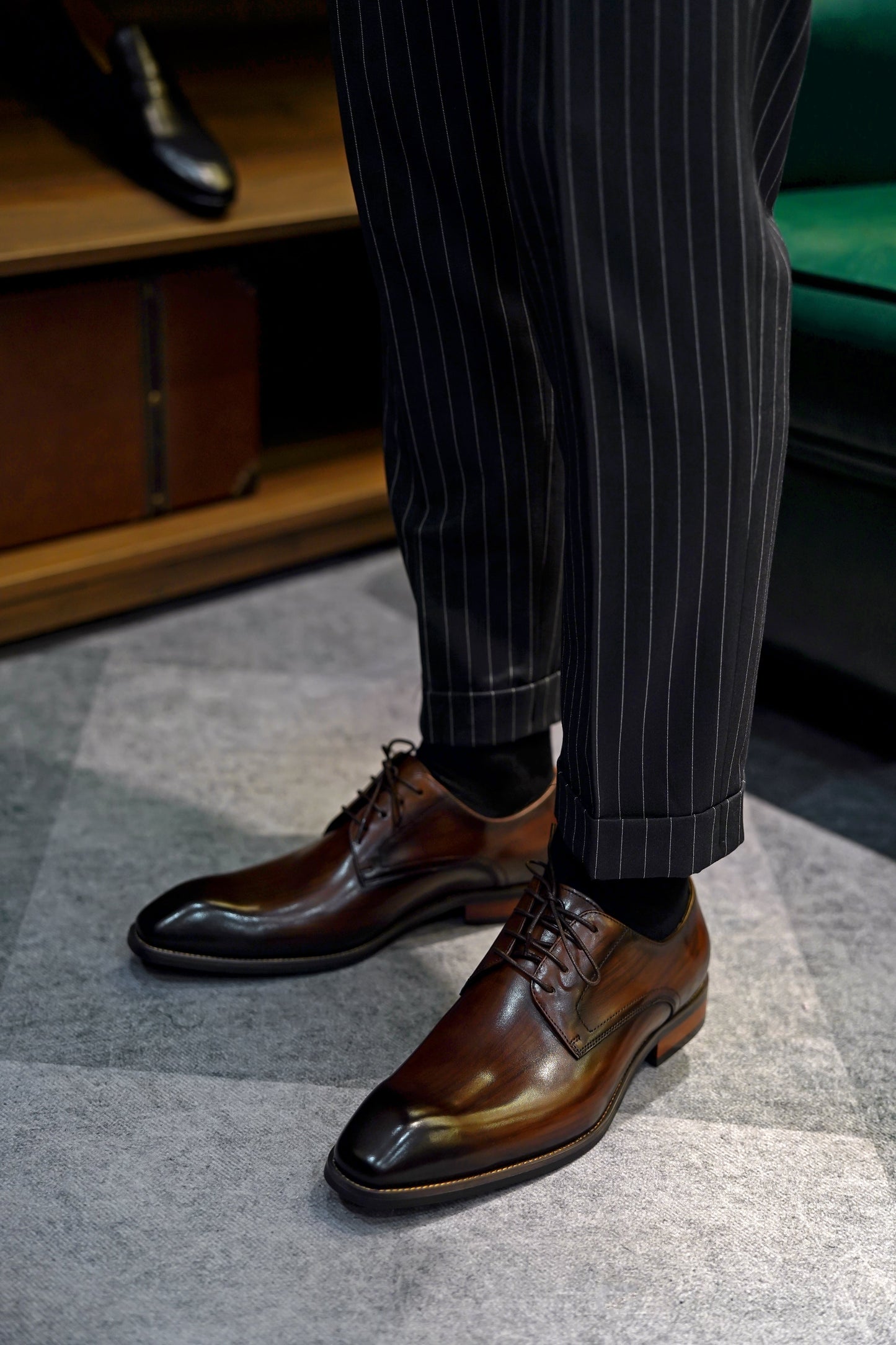 Men's Dress Shoes with Lace-Up Closure