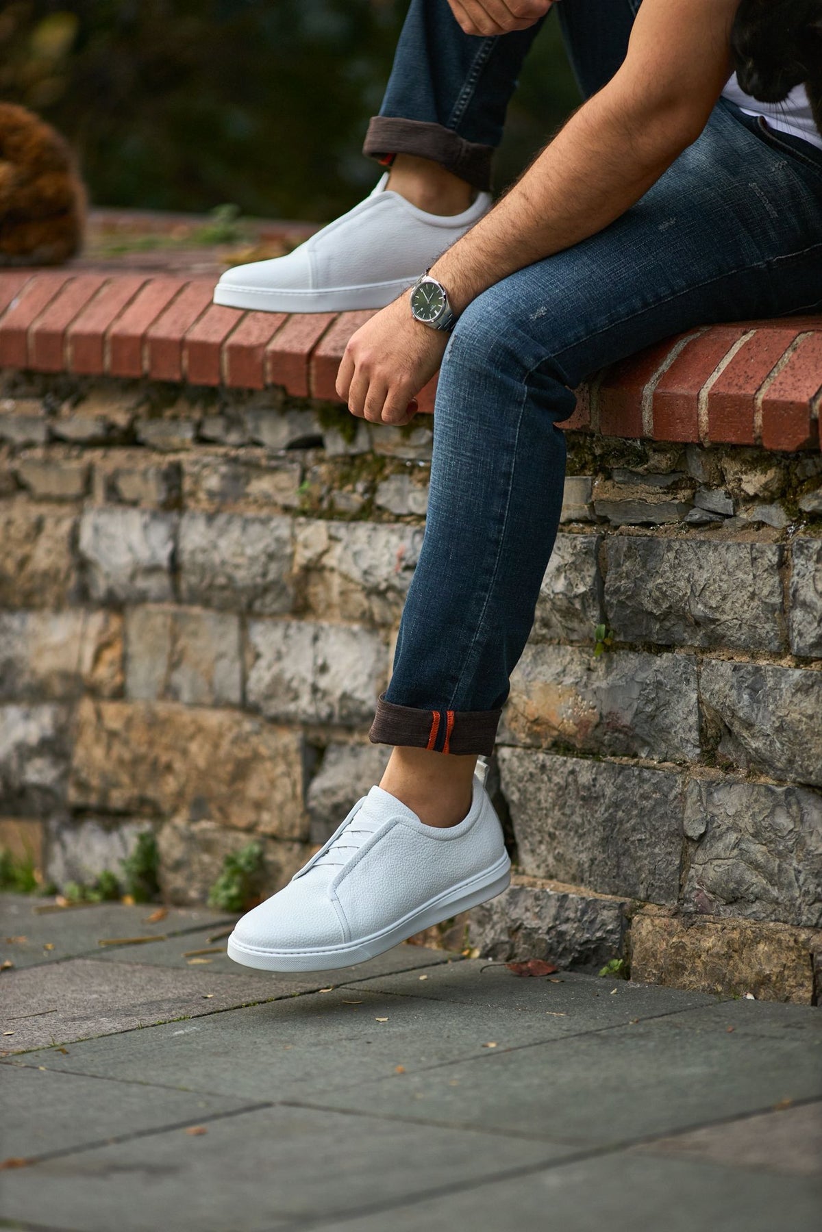 Ateliers Shoes Mens Size‎ 41 White Woven Leather Low Top Casual Sneakers Comfort Men main image 4