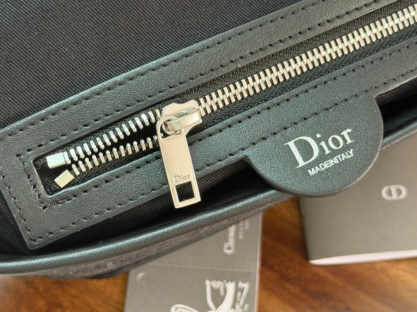 Mini Dior Jett Messenger Bag with Flap - Black Dior Oblique Jacquard