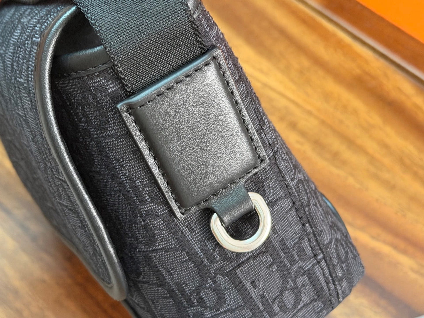 Mini Dior Jett Messenger Bag with Flap - Black Dior Oblique Jacquard