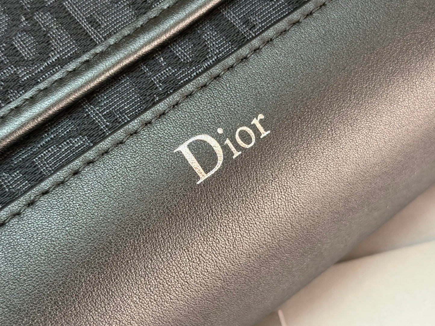 Mini Dior Jett Messenger Bag with Flap - Black Dior Oblique Jacquard
