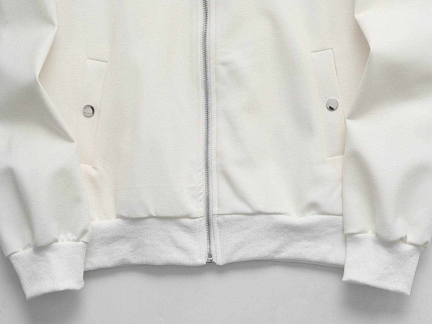Moncler Tricolor Striped Patch Technical Tracksuit White