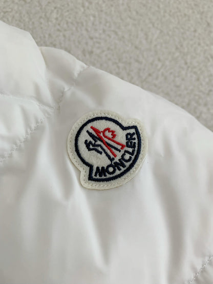 Moncler Cardere Quilted White Down Jacket