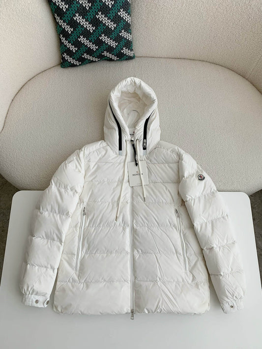 Moncler Cardere Quilted White Down Jacket