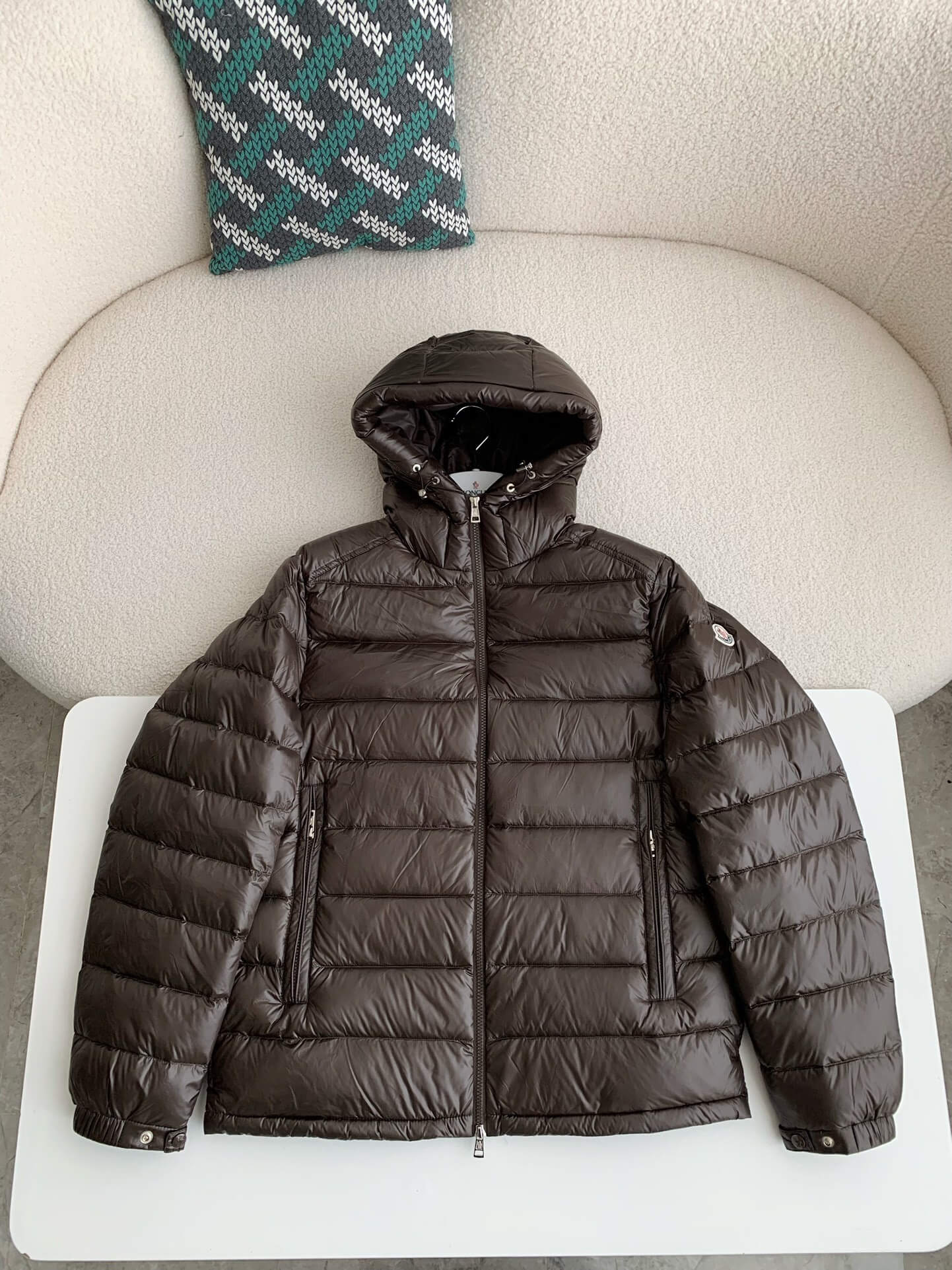 Moncler Men's Coffee Down Jacket