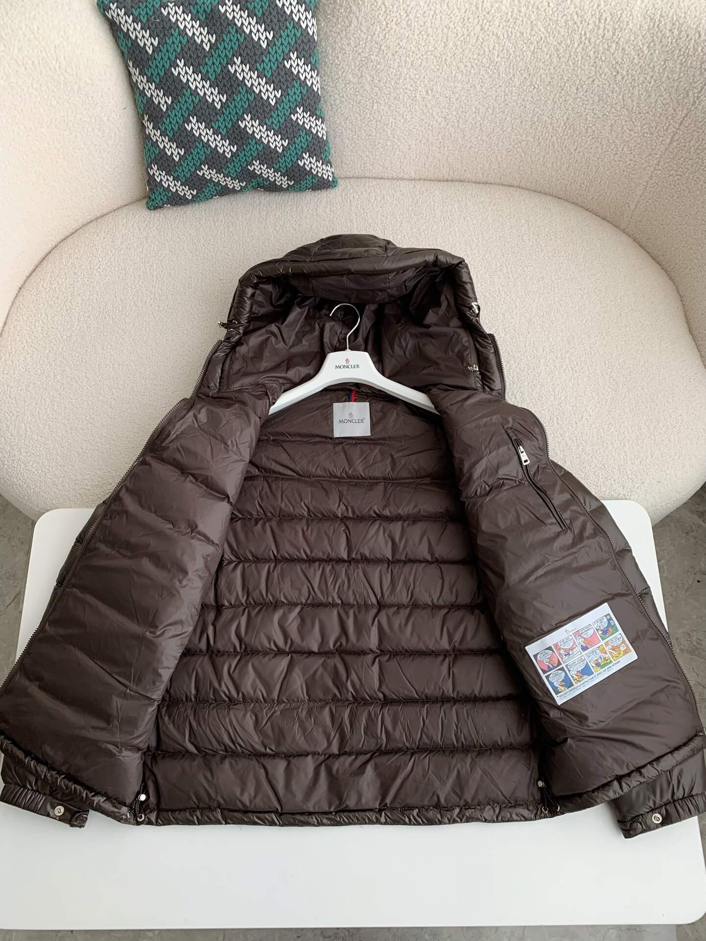 Moncler Men's Coffee Down Jacket