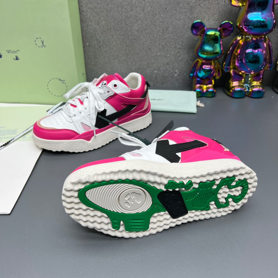 Off-White 'Fuchsia Pink' Sponge Mid-Top Sneaker