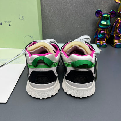 Off-White 'Black White Green' Sponge Mid Top Sneaker