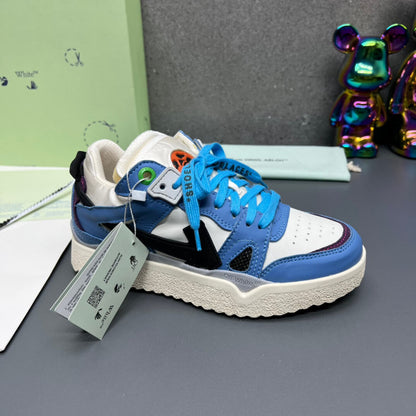 Off-White 'Blue Black' Sponge Mid Top Sneaker