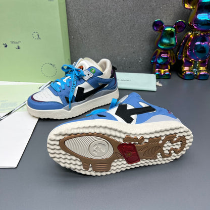 Off-White 'Blue Black' Sponge Mid Top Sneaker