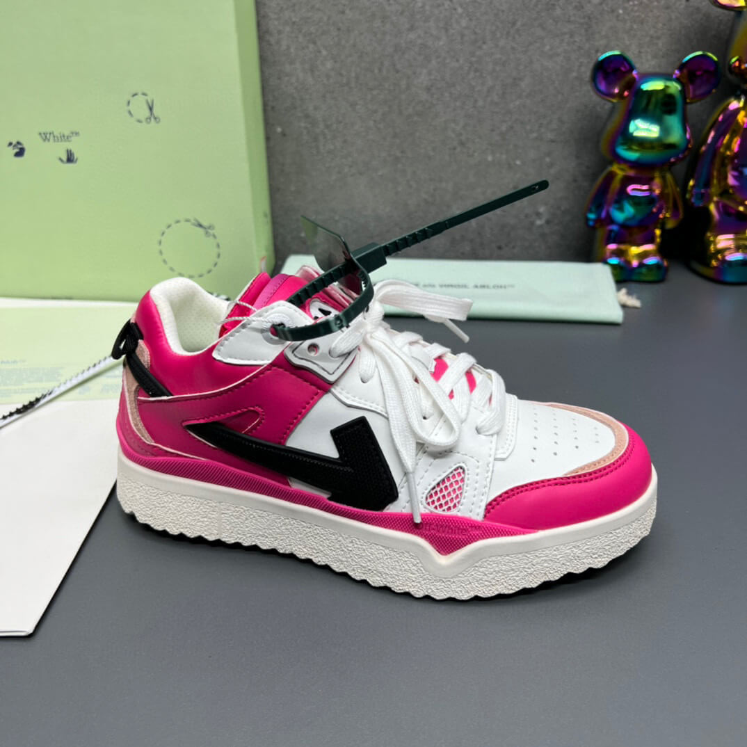 Off-White 'Fuchsia Pink' Sponge Mid-Top Sneaker