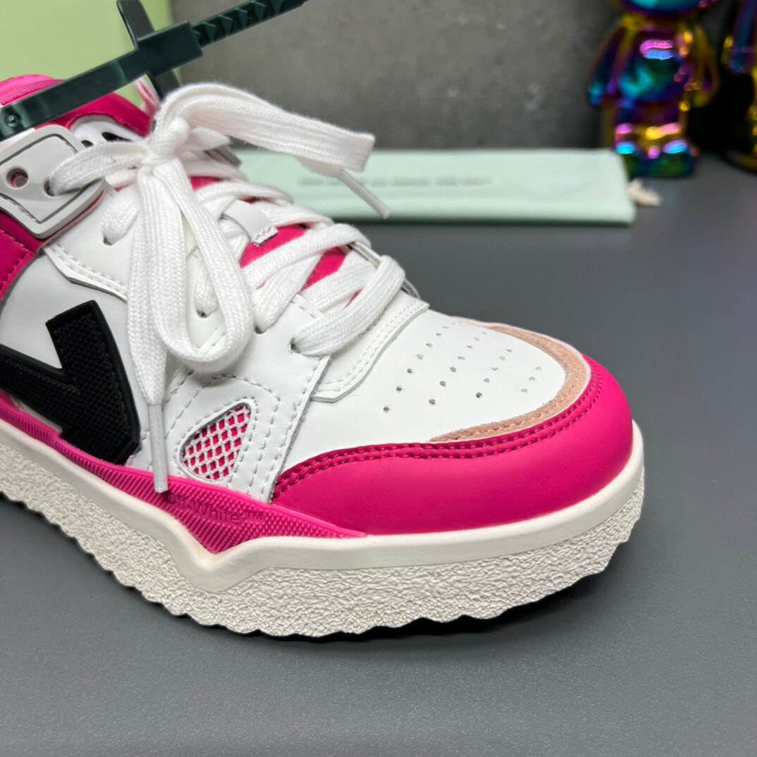 Off-White 'Fuchsia Pink' Sponge Mid-Top Sneaker
