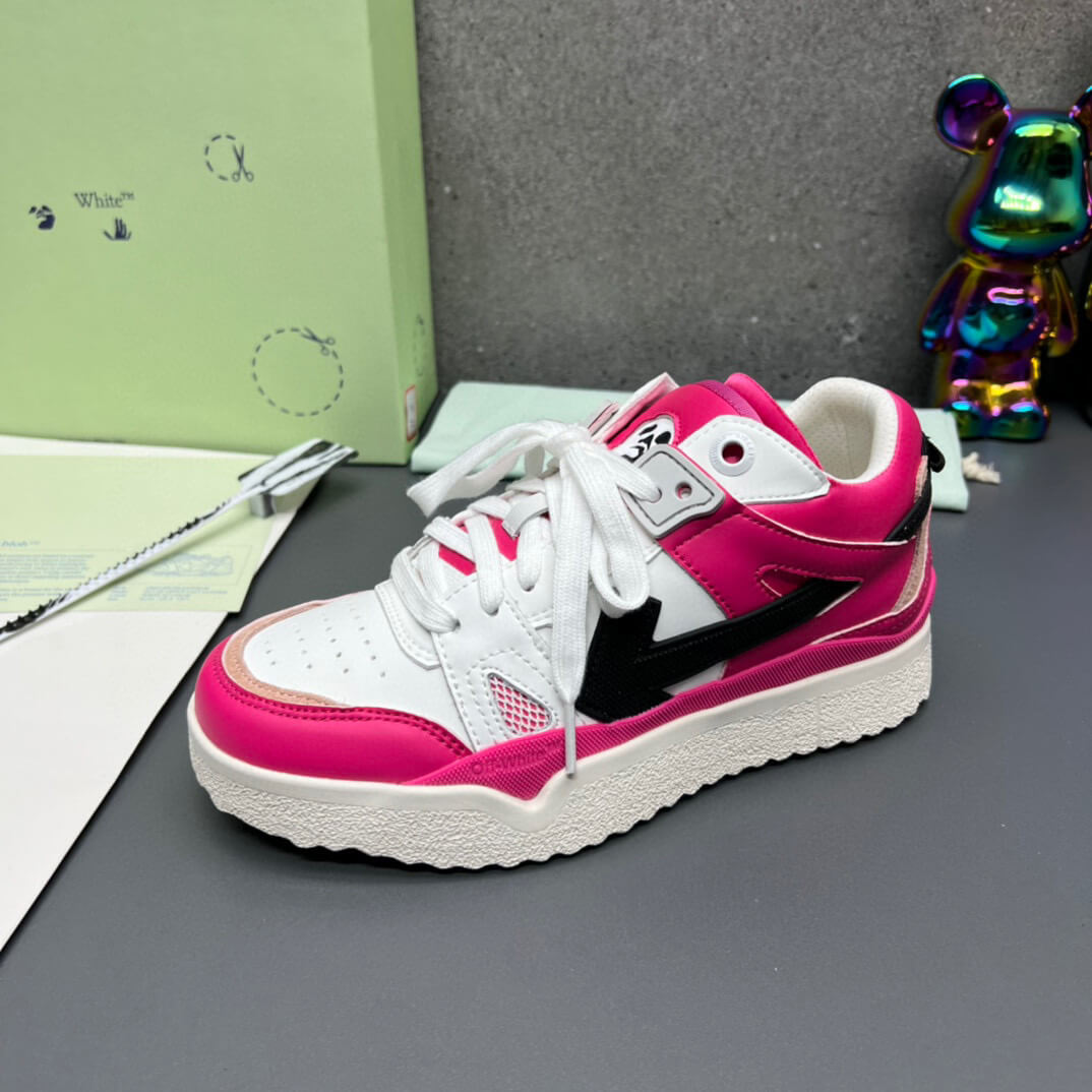 Off-White 'Fuchsia Pink' Sponge Mid-Top Sneaker