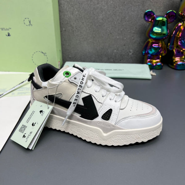 Off-White 'White Black' Sponge Mid-Top Sneaker – HolloShoe