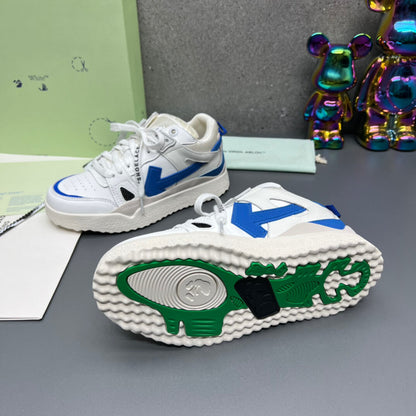 Off-White 'White Blue' Sponge Mid-Top Sneaker