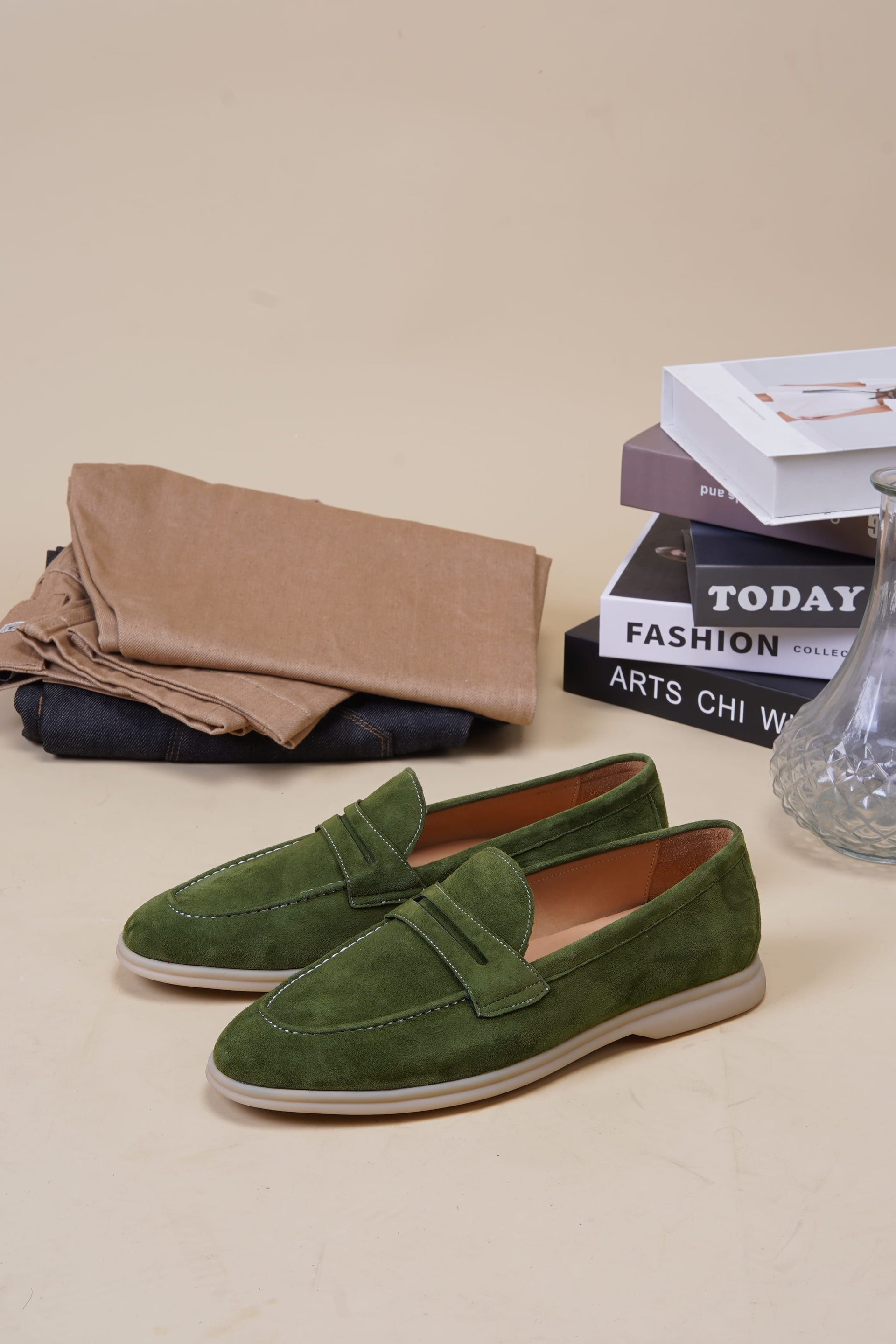 Palermo Penny Loafer — Olive Green