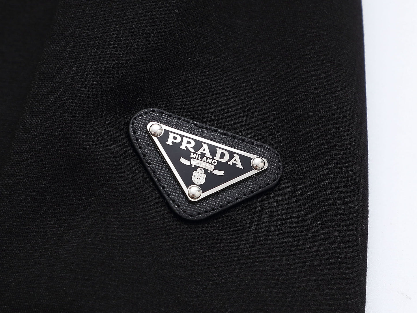 Prada Linea Rossa Tracksuit Set - Black Technical Knit Zip Jacket & Pants