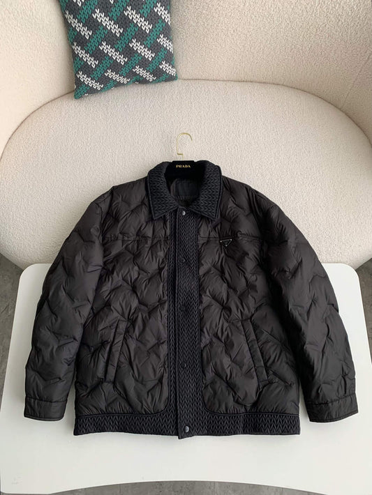 Prada Quilted Black Down Jacket