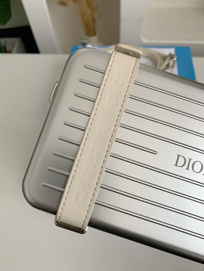 Dior and RIMOWA Personal Clutch Bag in Aluminum.