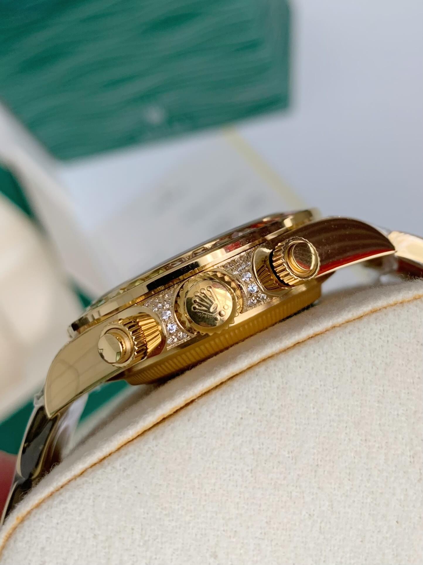 Rolex Cosmograph Daytona "Rainbow" Ref. 116598RBOW – 18ct Yellow Gold, Diamond-Set Lugs