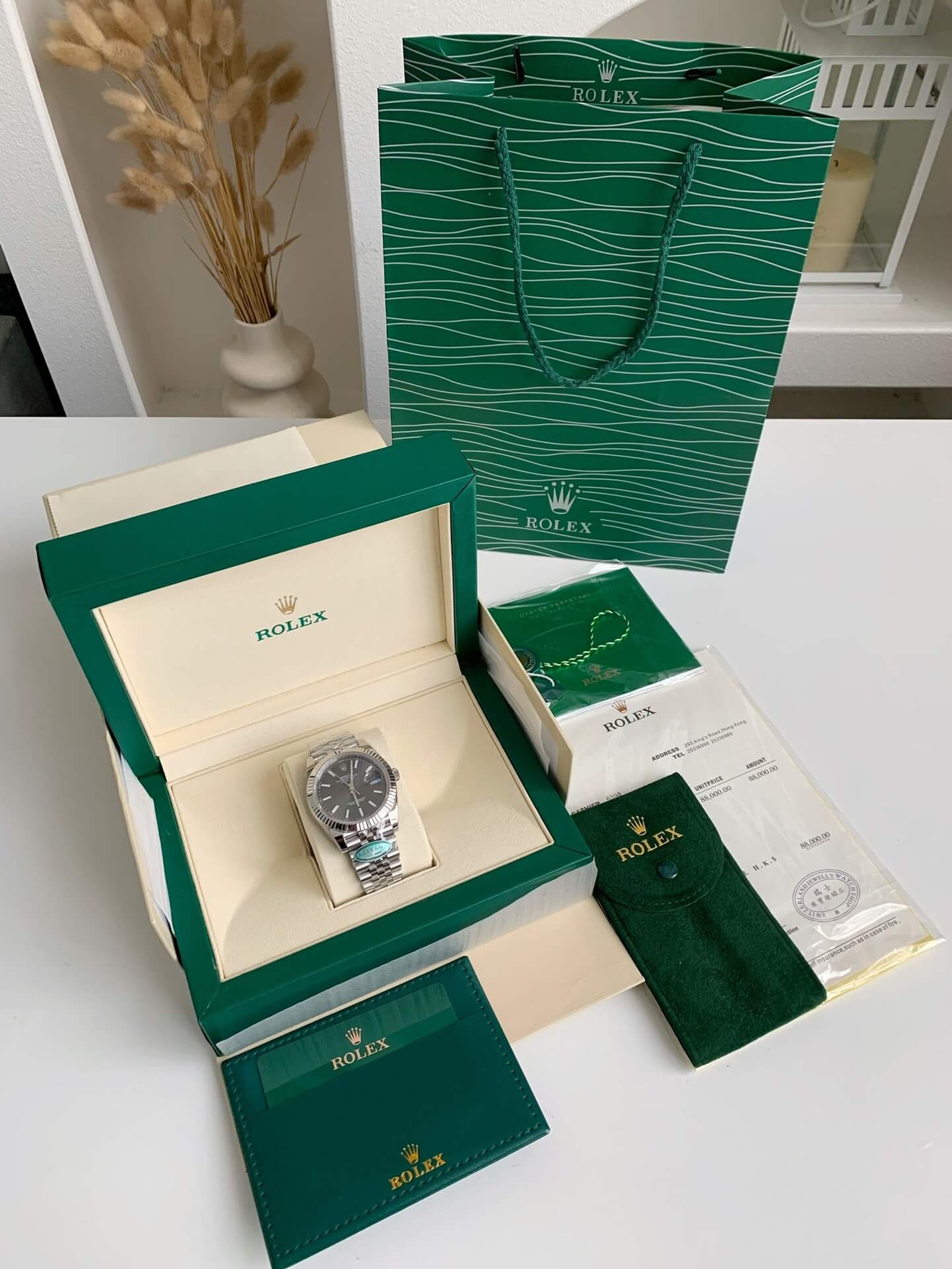 Rolex Datejust 41 Ref. 126334 – Slate Dial, Fluted Bezel & Jubilee Bracelet
